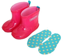 【stample】果凍粉雨鞋13cm