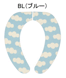 【SANKO】消臭馬桶座墊-藍色雲朵