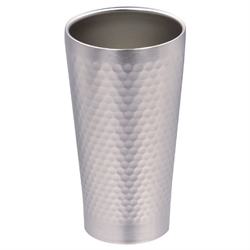 【PEARL】不鏽鋼真空槌目飲料杯(350ml)