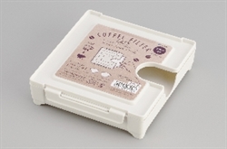 【INOMATA】磁吸式咖啡濾紙收納盒(白)