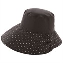【NEEDS】可折疊抗UV防曬帽 (黑×白點)