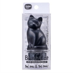 【Daiya】吸盤式貓型清潔刷(黑貓)