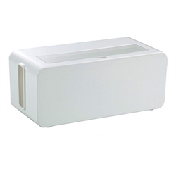 【INOMATA】桌用電線收納盒 (白)