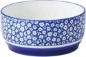 【西海陶器】藍色花卉湯碗