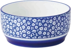 🌟【西海陶器】藍色花卉湯碗