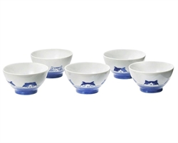 【山勝美濃陶苑】SHICHITA貓貓五入碗(附盒)