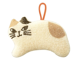 【DECOLE】廚房清潔造型海綿(三花貓)