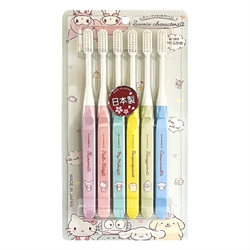 【MINIMUM】可換刷頭牙刷6入組-三麗鷗角色名